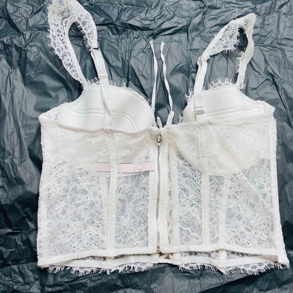 Victoria’s Secret White Bustier Top - Picture 3 of 3